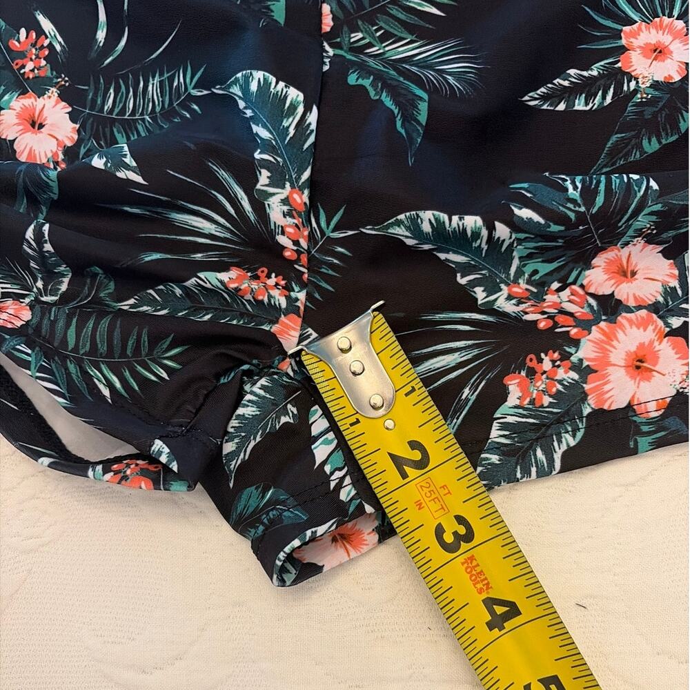 3 Piece Tropical Tankini Swimsuit Set Womens XXL Resort Vacation Swim Pool Beach - Picture 6 of 10